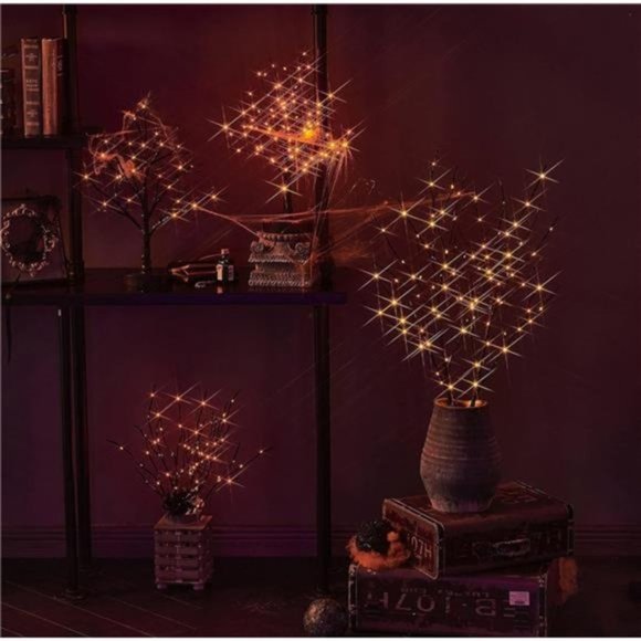 Lighted Spooky Halloween Tree with Timer Battery Operated or USB Plug in, - Picture 6 of 6